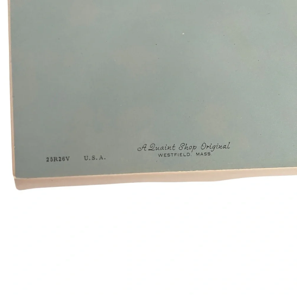 Unused Vintage Greeting Card Just Because Thinking Of You Floral Ephemera